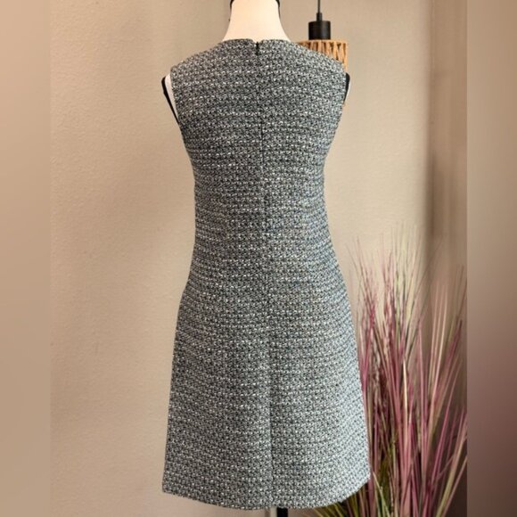 Adam Lippes Black & White Tweed Sleeveless Lined Sheath Dress Size 4 EUC ($330) - Picture 2 of 6